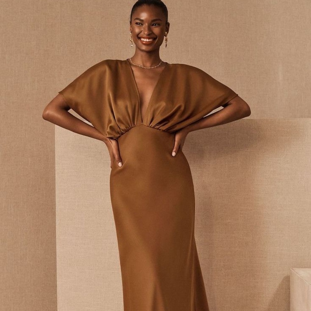 Anthropologie BHLDN Leila Satin Charmeuse